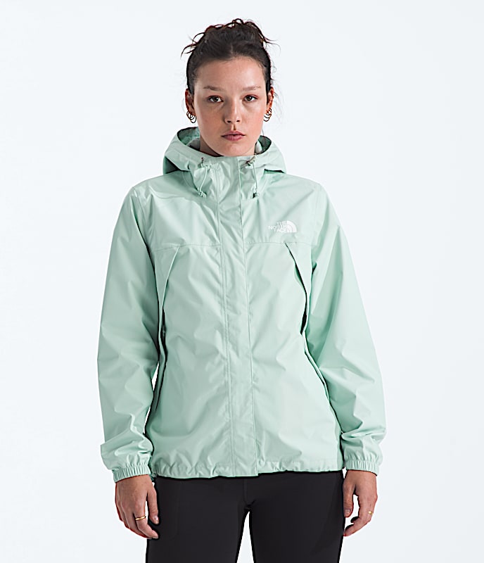 Womens Antora Rain Jacket TNF Opal Frost Main