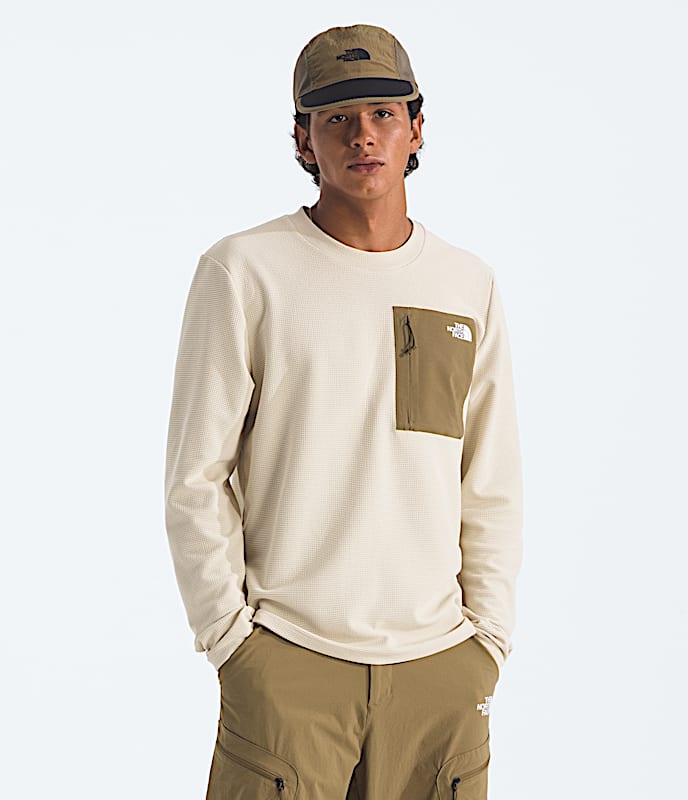 Mens Kecha Crew TNF Desert Stone HERO