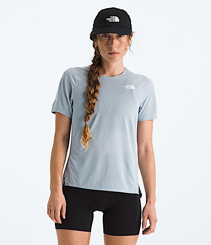 Womens Summit Series High Trail ShortSleeve TNF Frost Grey HERO