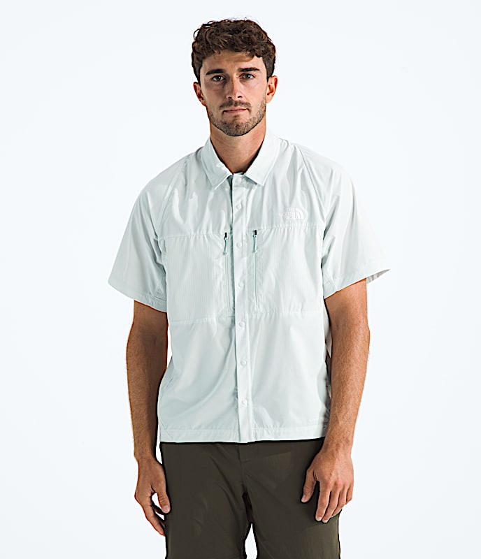 Mens Trail LIGHTRANGE ShortSleeve Shirt TNF Pearl Stone HERO
