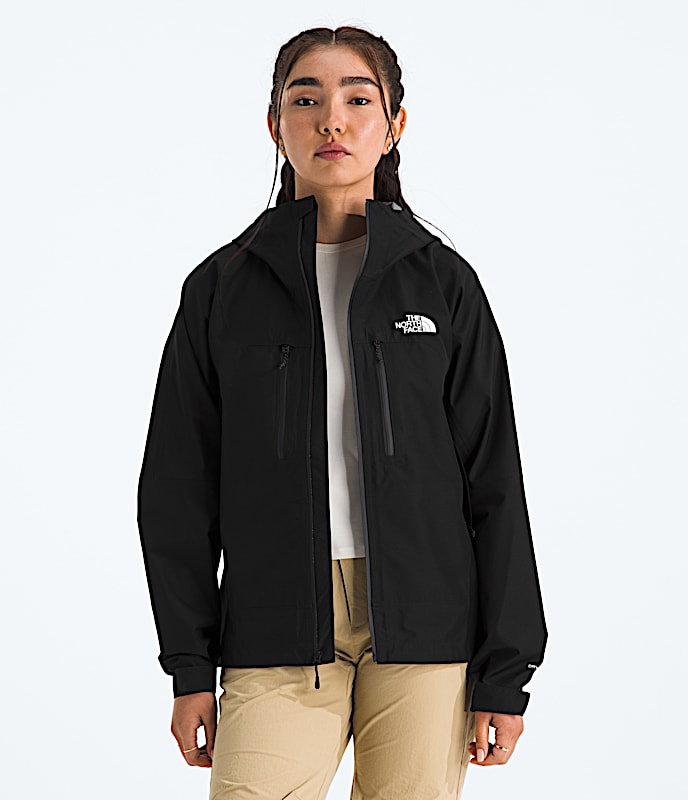 Womens Valley View Rain Jacket TNF TNF Black Main