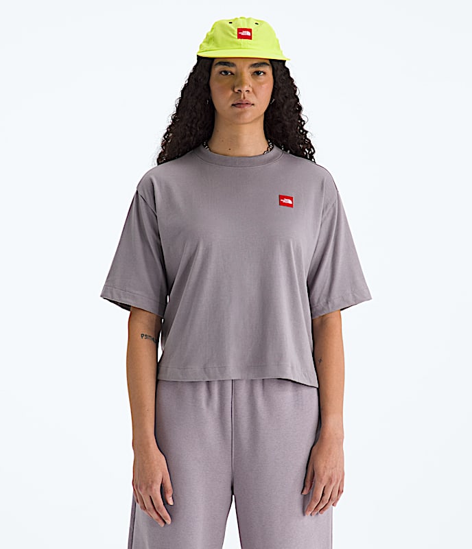 Tshirt droit  manches courtes TNF Red Box pour femmes TNF Transcendant Grey HERO