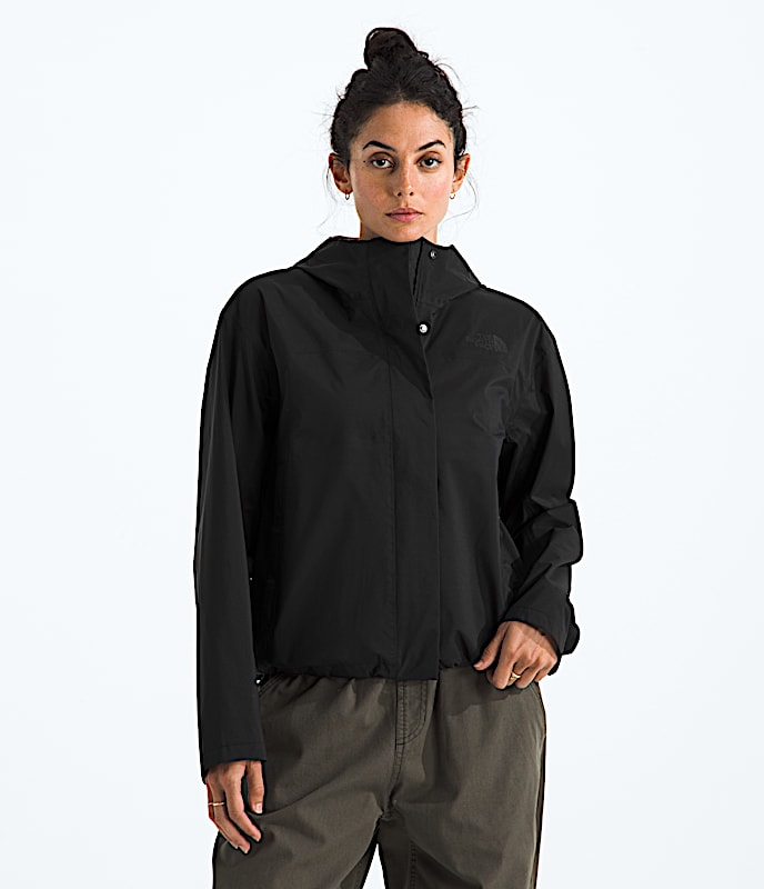 Womens Voyage Rain 3L Hooded Jacket TNF TNF Black Main