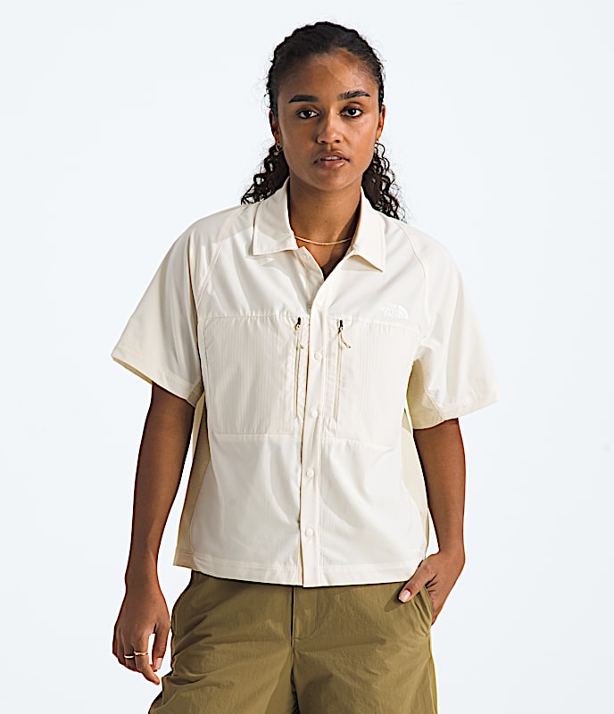 Haut manches courtes Trail LIGHTRANGE pour femmes TNF Dune BlanchePierre du Dsert HERO