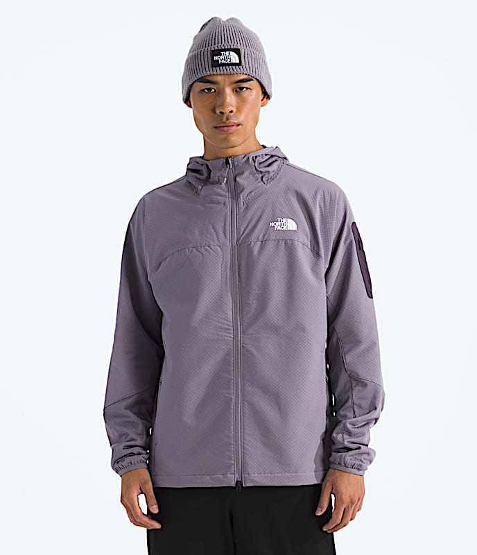 Mens Tek Approach FUTUREFLEECE Hooded Jacket TNF Transcendent Grey Main