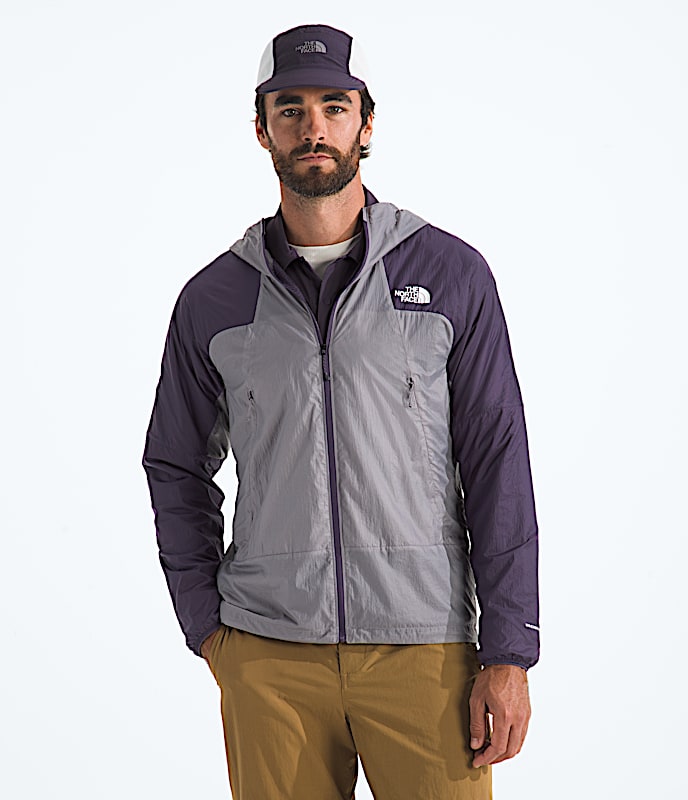 Mens Ridgelite FUTUREFLEECE Wind Jacket TNF Transcendent GreyEndless Dusk Main