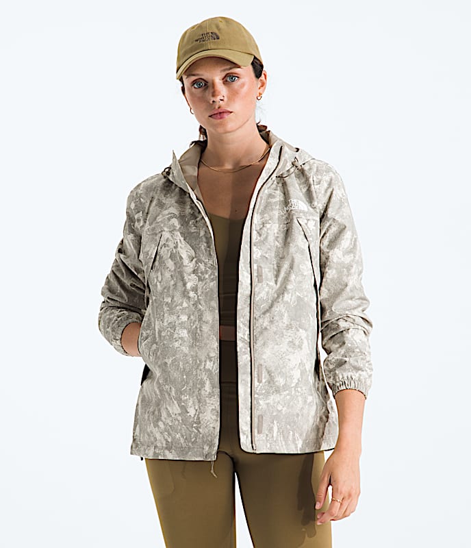 Womens Antora Rain JacketPrint TNF Stone Slab Chalk Texture Print Main