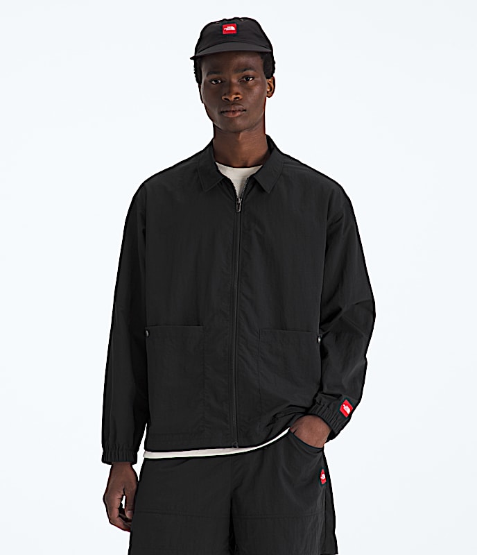 Men’s TNF™ Red Box Nylon Long-Sleeve Shirt - 1