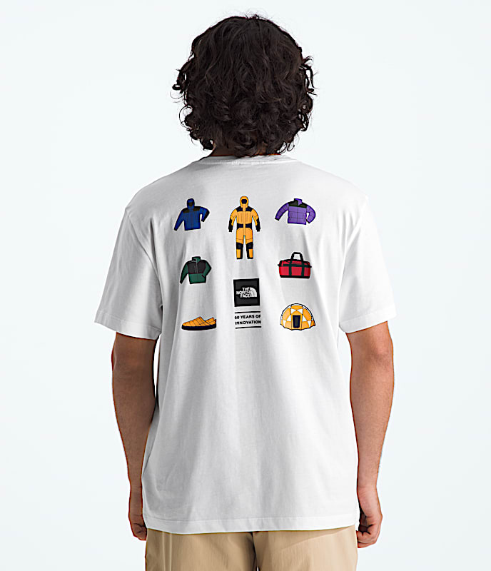 Mens Icon Celebration Regular ShortSleeve TeeGraphic TNF TNF White Main