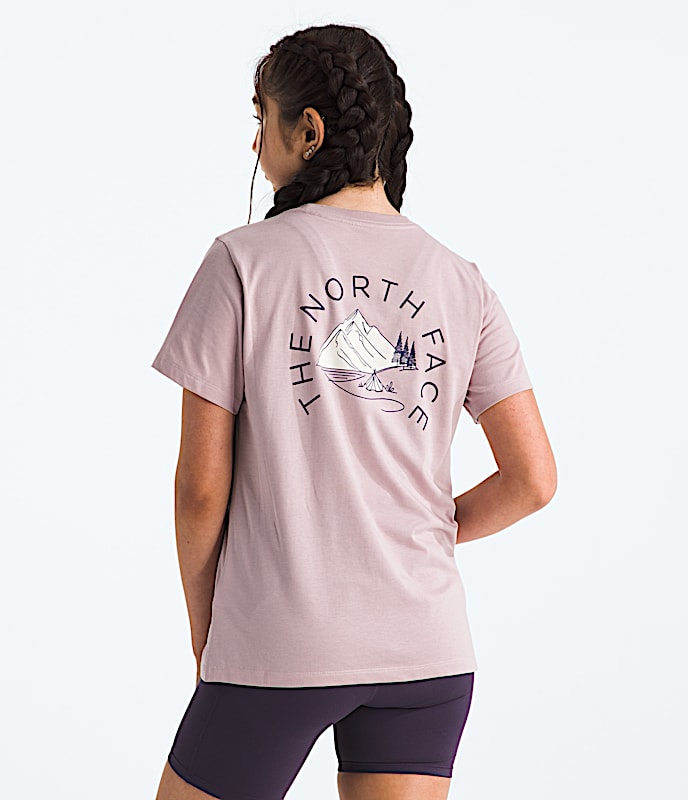 Womens Monte Regular ShortSleeve TeeGraphic TNF Metal Pink Main