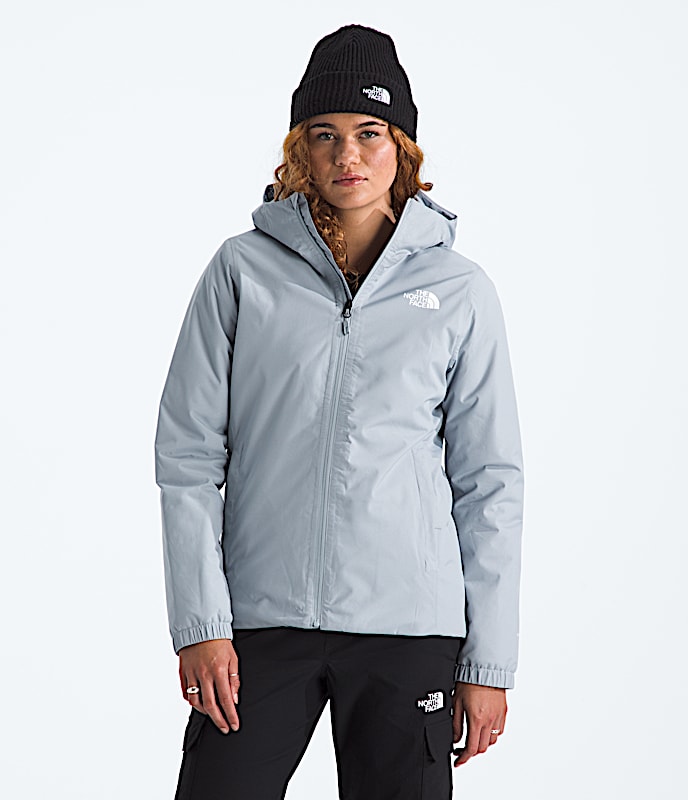 Womens Quest Insulated Waterproof Jacket TNF Frost Grey HERO