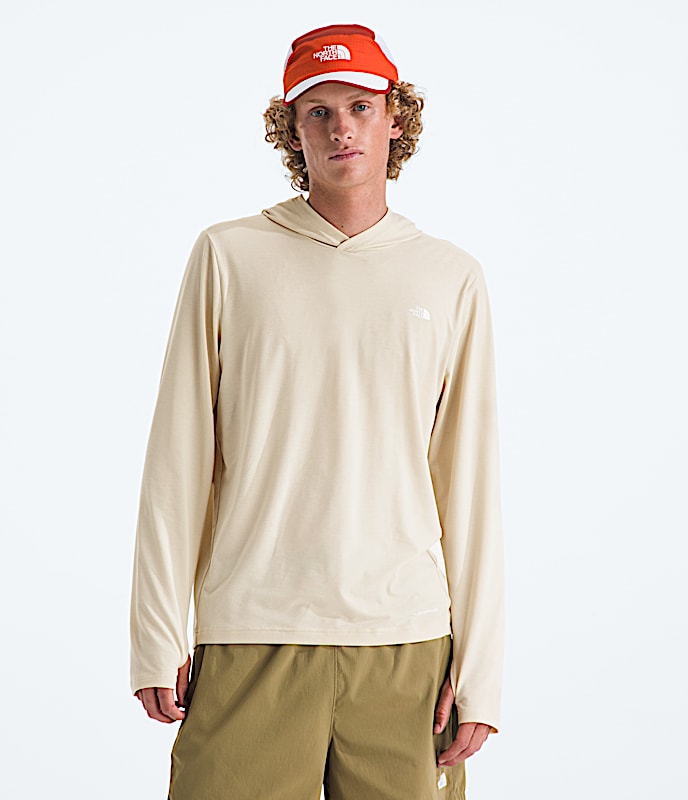 Chandail  capuchon solaire Adventure pour hommes TNF Pierre du dsert HERO