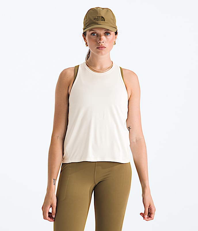 Womens Jaida Tank TNF White Dune Light Heather Main
