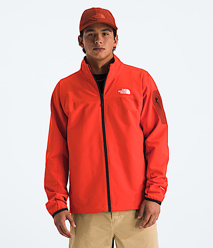 Mens Tek Approach Jacket TNF Lava Red Main