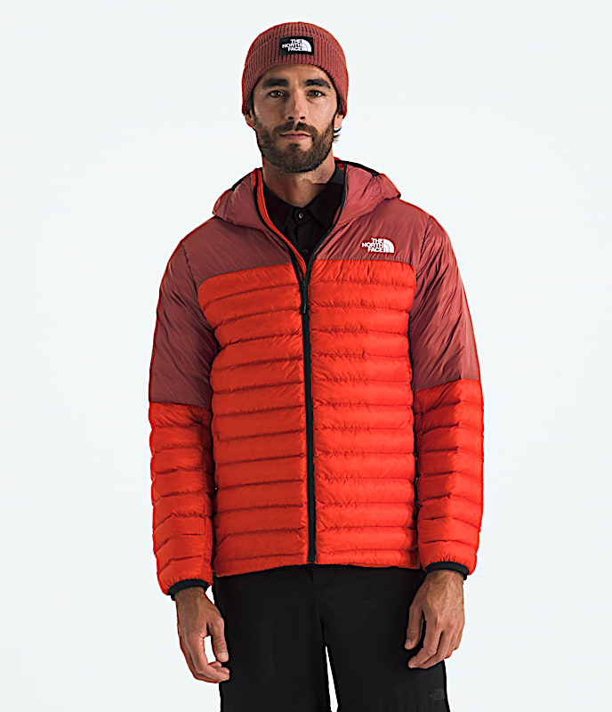 Mens Terra Peak Hoodie TNF Lava RedIron Clay Main