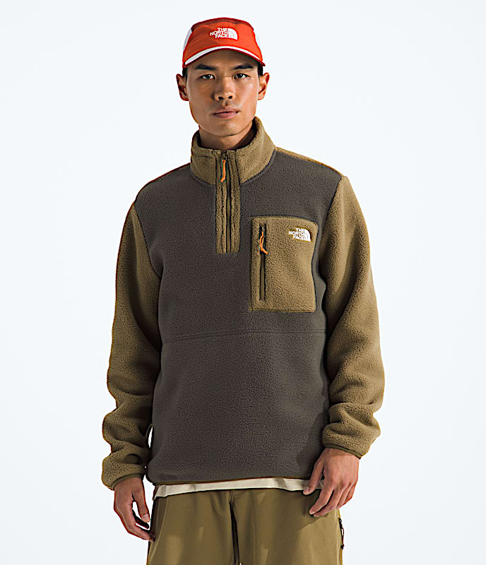 Mens Yumiori Zip Jacket TNF New Taupe GreenCedarDust Orange Main