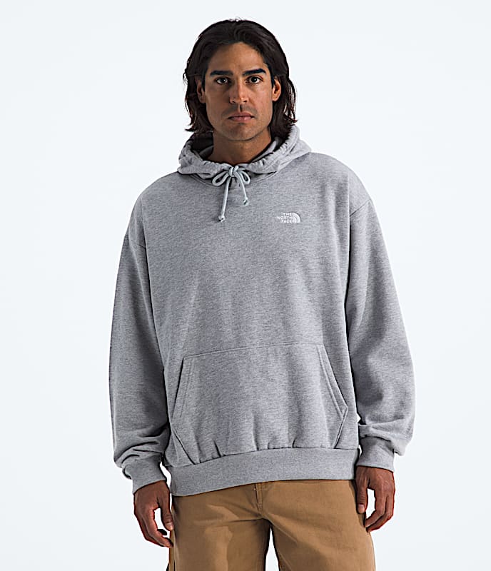 Mens Evolution Simple Dome Oversize Hoodie TNF TNF Pale Grey Heather Main