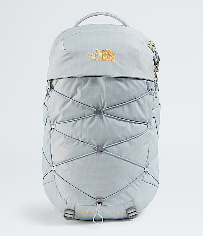 Womens Borealis Luxe Backpack TNF Frost GreyGold Metallic HERO