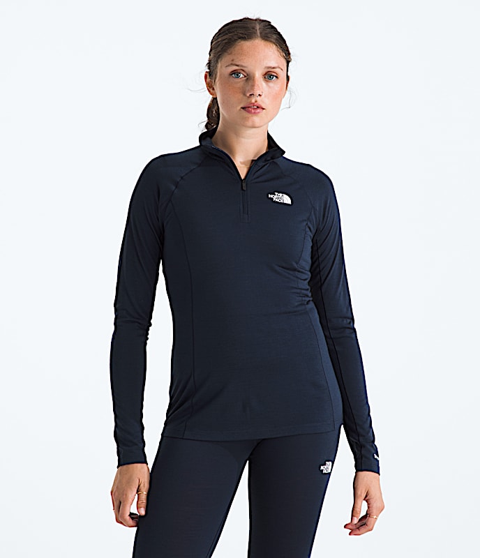 TNF X Smartwool Women’s Merino Blend 150 Long-Sleeve ¼-Zip - 1
