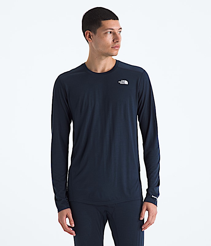 TNF X Smartwool Men’s Merino Blend 150 Long-Sleeve Crew - 1
