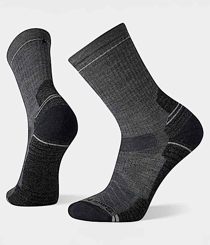 TNF X Smartwool HIKE Light Cushion Crew Socks TNF MEDIUM GRAY HERO