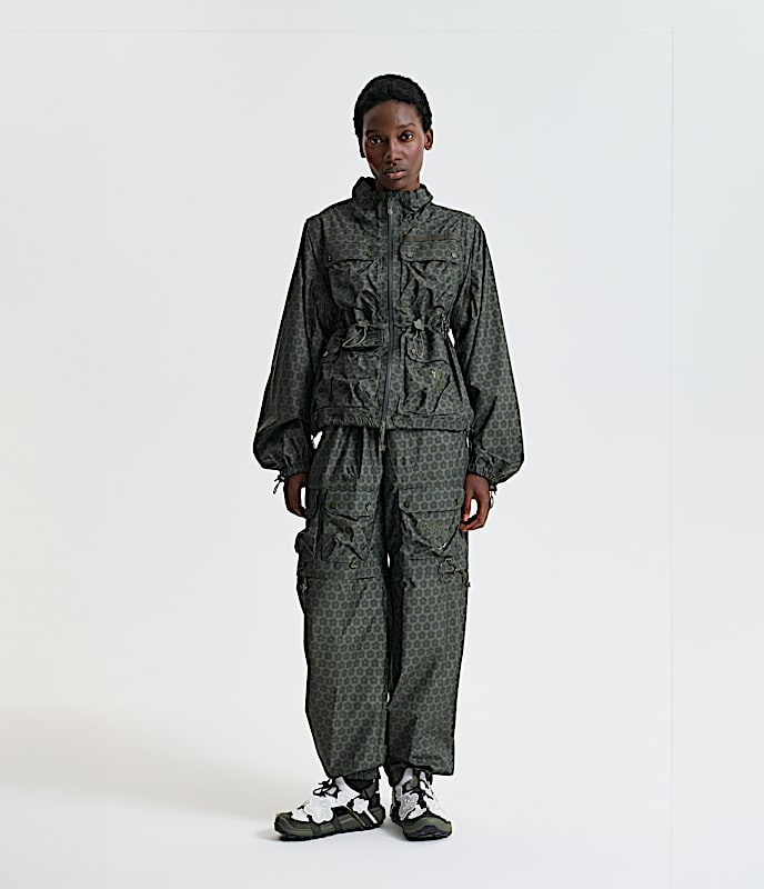 TNF x Cecilie Bahnsen Carla Convertible Pants TNF Forest Night Green Main