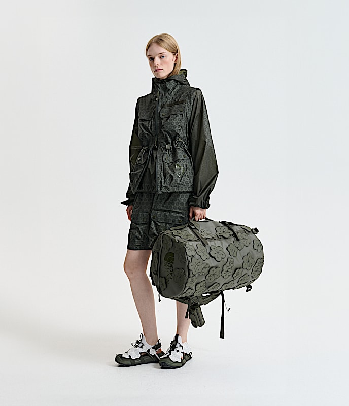 TNF x Cecilie Bahnsen Anna Base Camp DuffelS TNF Forest Night Green HERO