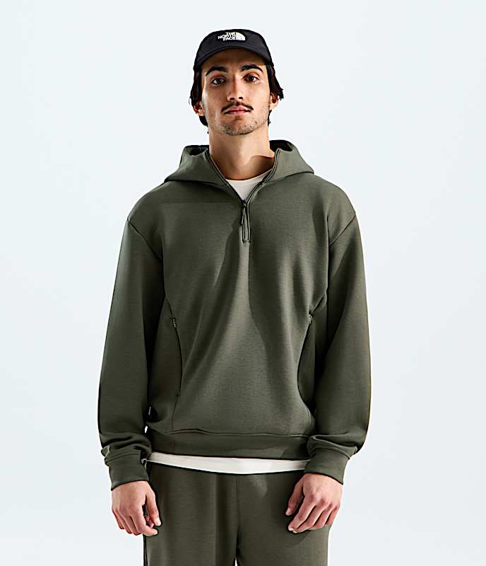 Mens Dynamic Zip Hoodie TNF New Taupe Green HERO