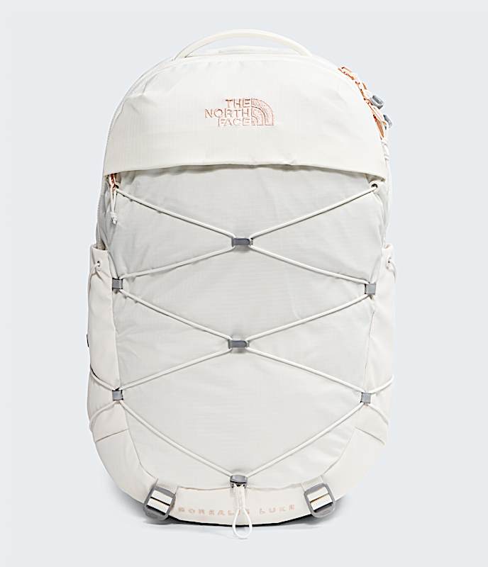 Womens Borealis Luxe Backpack  27L TNF White DuneBurnt Coral Metallic HERO