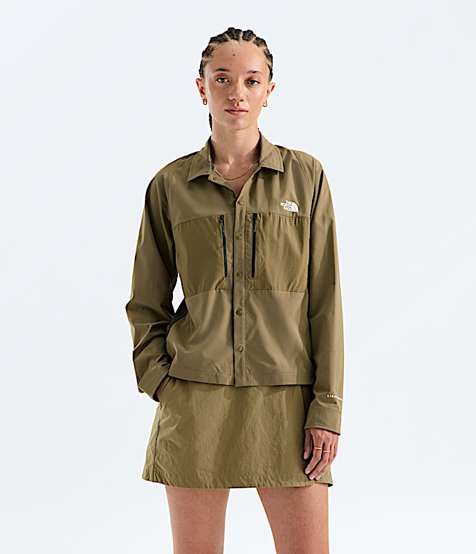 Womens Trail LIGHTRANGE LongSleeve Shirt TNF CedarNew Taupe Green HERO