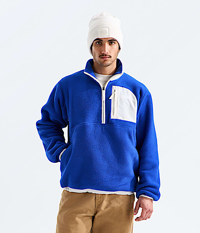 Mens Yumiori Off Peak Zip Jacket TNF TNF BlueWhite Dune HERO