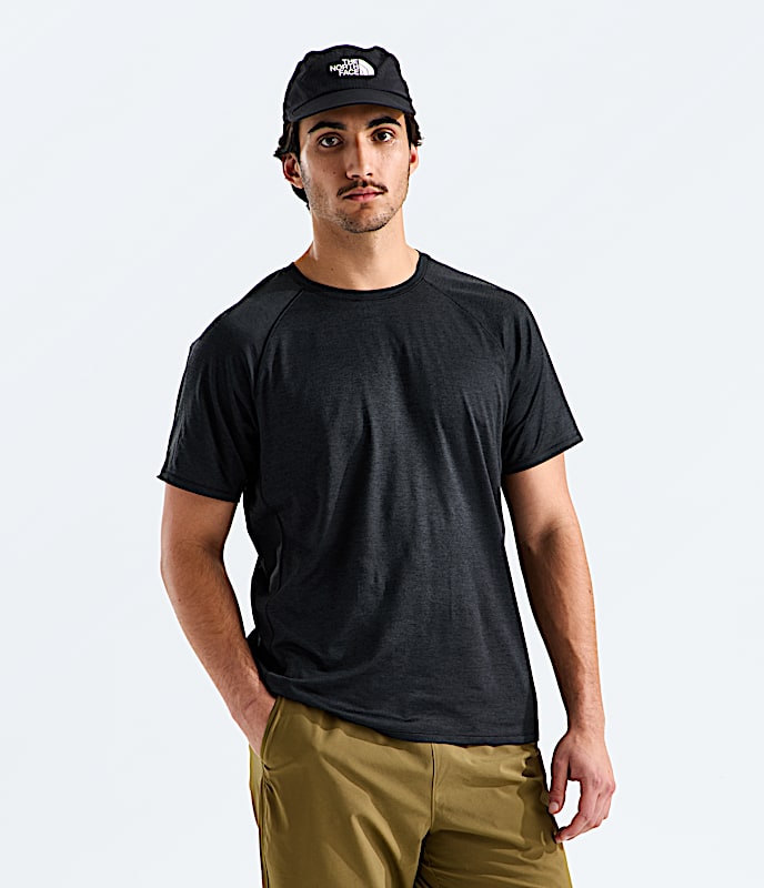 Mens Dynamic ShortSleeve Tee TNF TNF Black Dark Heather Main