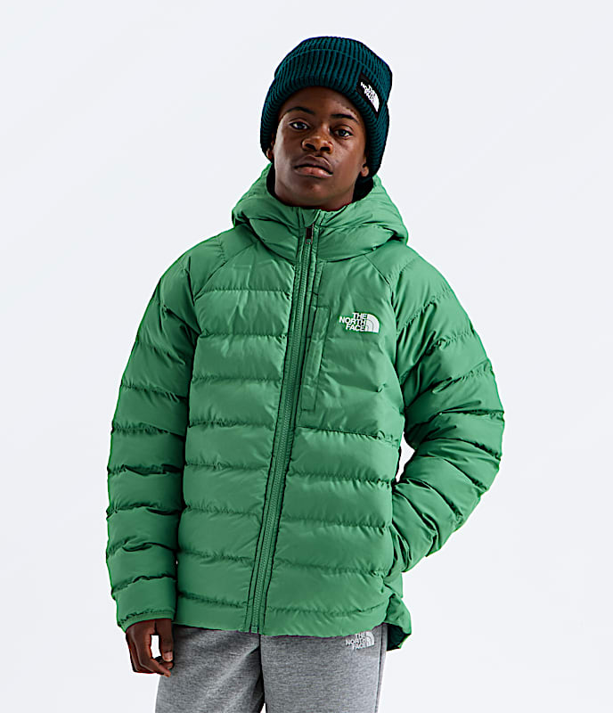 Boys Reversible Perrito Hooded Jacket TNF Dimmed Algae Main
