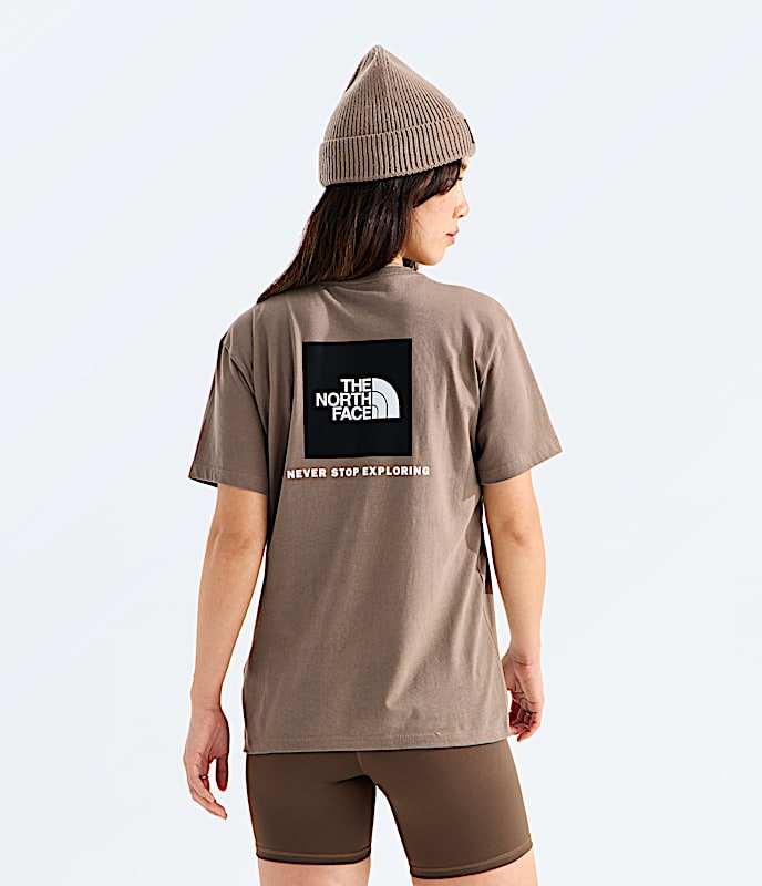 Womens Evolution Box NSE Relaxed ShortSleeve Tee TNF Garnet Main