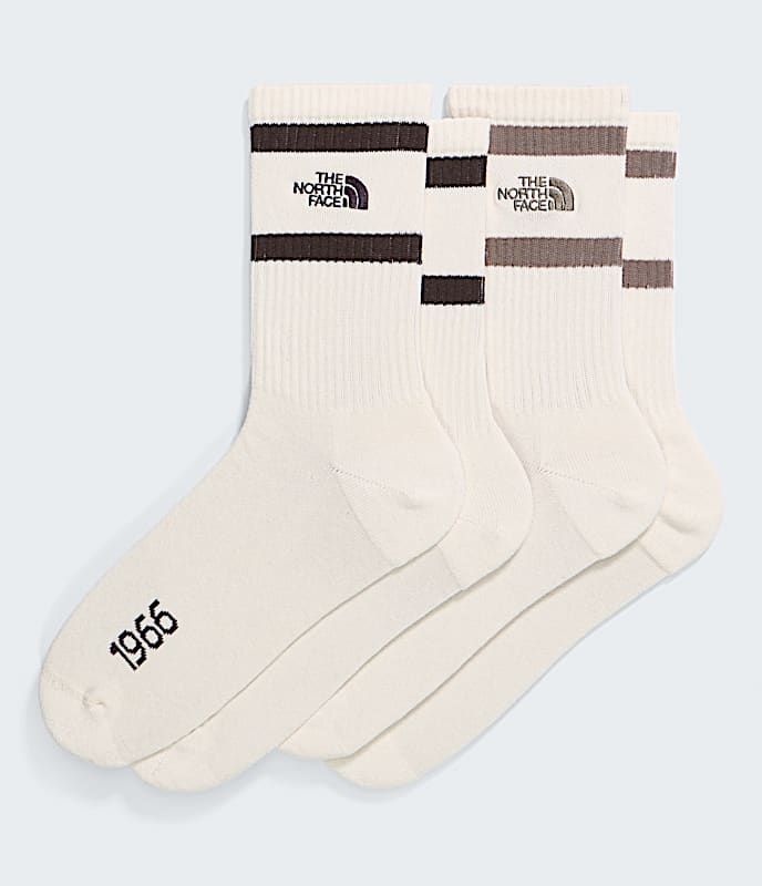 Everyday Crew Heritage Stripe Socks2P TNF White  White  White HERO