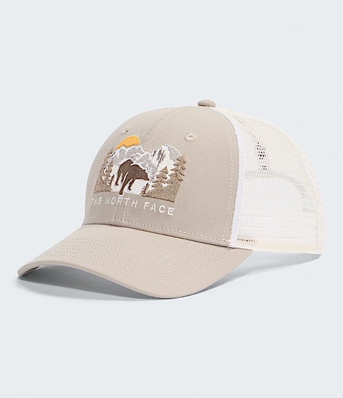 Embroidered Mudder Trucker Hat TNF Timeless TaupeBear Graphic HERO