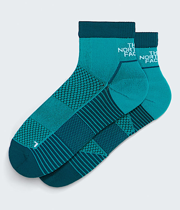 Trail Run Quarter Socks TNF TNF Black  Paprika Red HERO