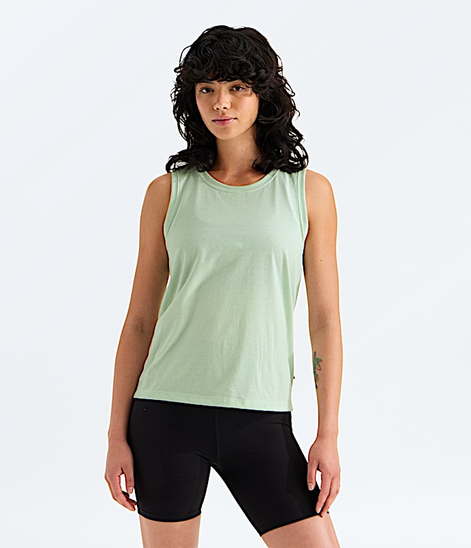 Womens TriBlend Tank TNF Opal Frost White Heather Main