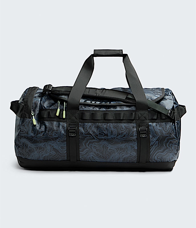 Base Camp DuffelM TNF TNF Black Glowing Topo Print HERO