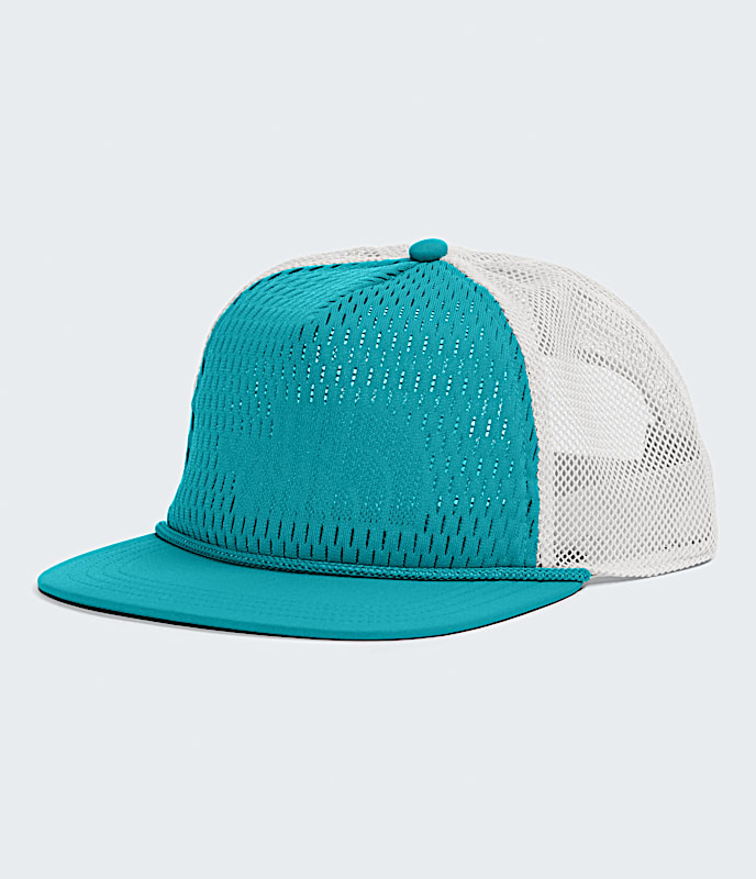 Runner Trucker Hat TNF Moonstruck Grey Fortuna Blue HERO