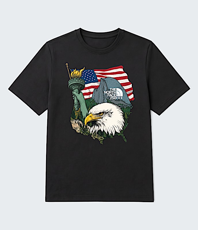 Unisex TNFUSA Relaxed Short Sleeve Tee TNF TNF Black Main