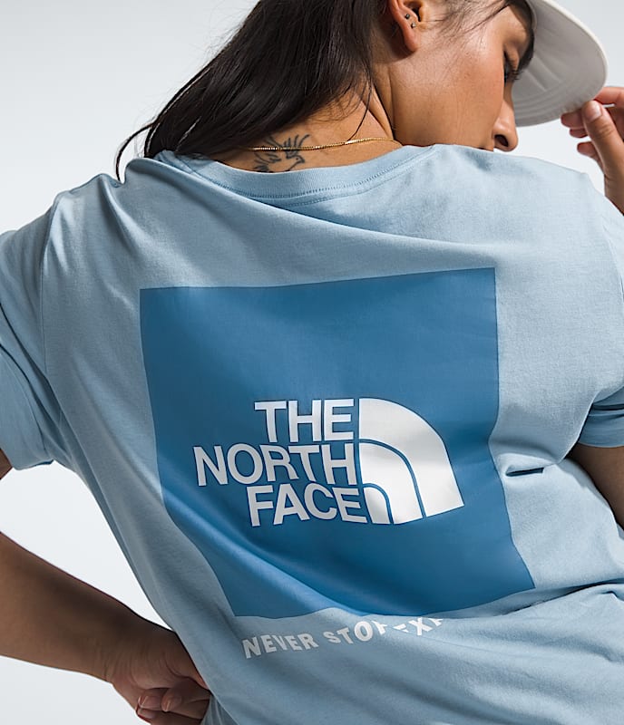 The North Face｜SHORT-SLEEVED/SLEEVELESS (M S/S Logo Mar The North Face Womens Box NSE Short Sleeve T-Shirt – ShopCGX