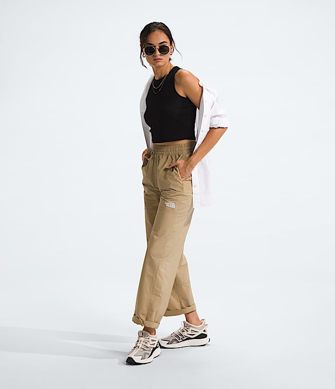 【THE NORTH FACE】 ★ SETUP ★ W'S DELPHIE TEE & WIDE PANTS Women's TNF™ Easy Wind Pants | The North Face Canada