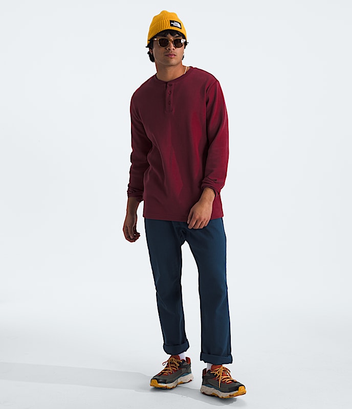 Men's Waffle Long-Sleeve Henley | The North Face Canada