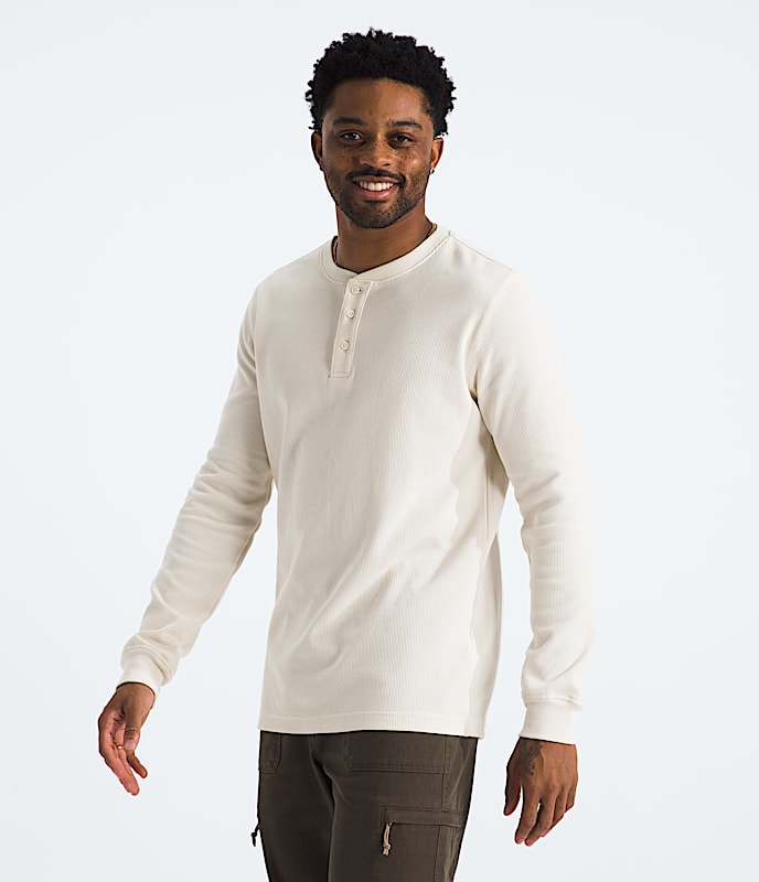 Men’s Waffle Long-Sleeve Henley - 5