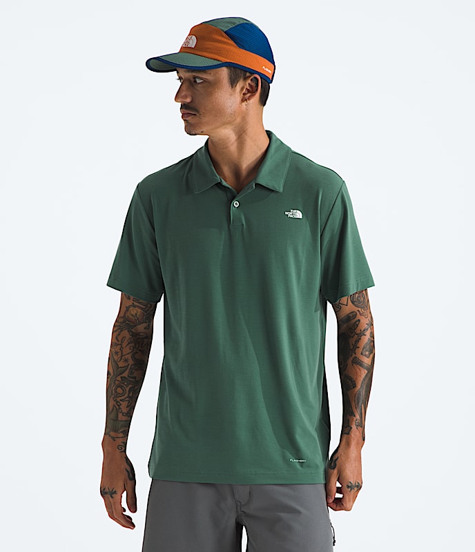 ★★THE NORTH FACE★★ Men's Ice Green Short Sleeve Polo LEM Men's Adventure Polo | The North Face