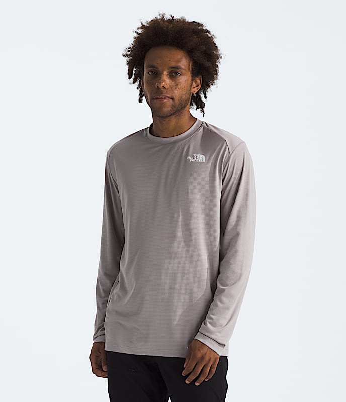 ☆THE NORTH FACE☆ Men's Shadow Long Sleeve T-ShirtWARM GRAY The North Face Shadow Long-Sleeve T-Shirt - Men's - Clothing