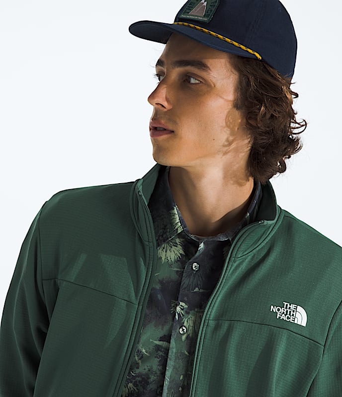 Men’s Cedar Trail Grid Fleece Full-Zip Jacket
