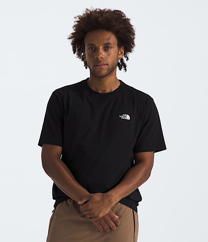 人気【THE NORTH FACE】 Evolution Box Fit Mens Tee Men's Evolution Sun Halos Box NSE Long-Sleeve Tee—Graphic