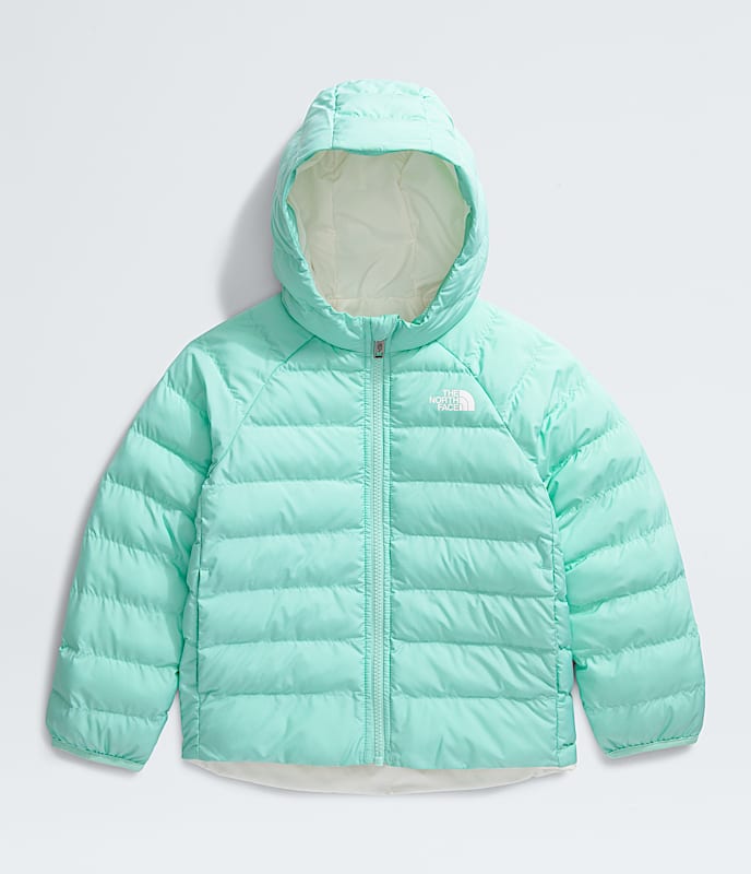 North Face Baby Reversible Perrito Hooded Jacket, Blue, 12